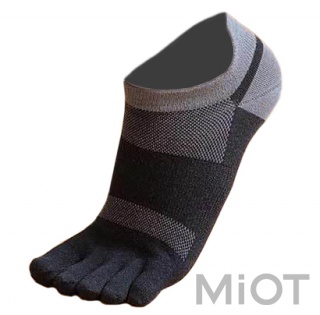 Шкарпетки 90FUN Coolmas Sports Five Finger Socks 2 pairs Black/Grey 39-44
